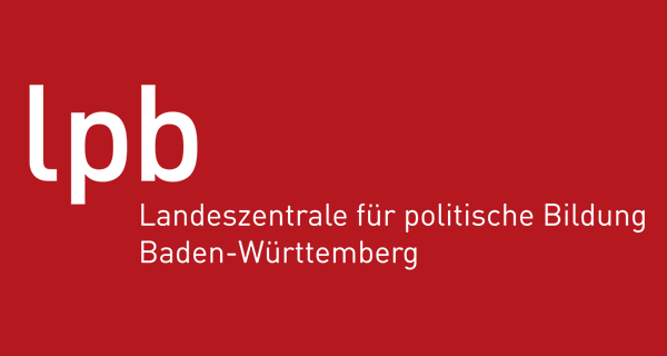Logo der Landeszentrale für politische Bildung Baden-Württemberg auf rotem Hintergrund Logo der Landeszentrale für politische Bildung Baden-Württemberg auf rotem Hintergrund