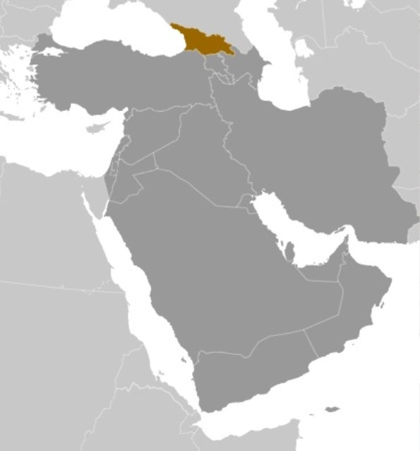 Georgien Lagekarte | Quelle: CIA World Factbook (copyright free) Georgien Lagekarte | Quelle: CIA World Factbook (copyright free)