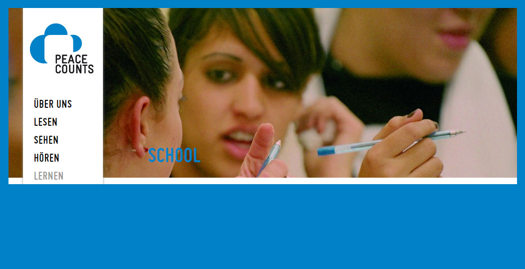 Foto aus dem friedenspädagogischen Programm Peace Counts School