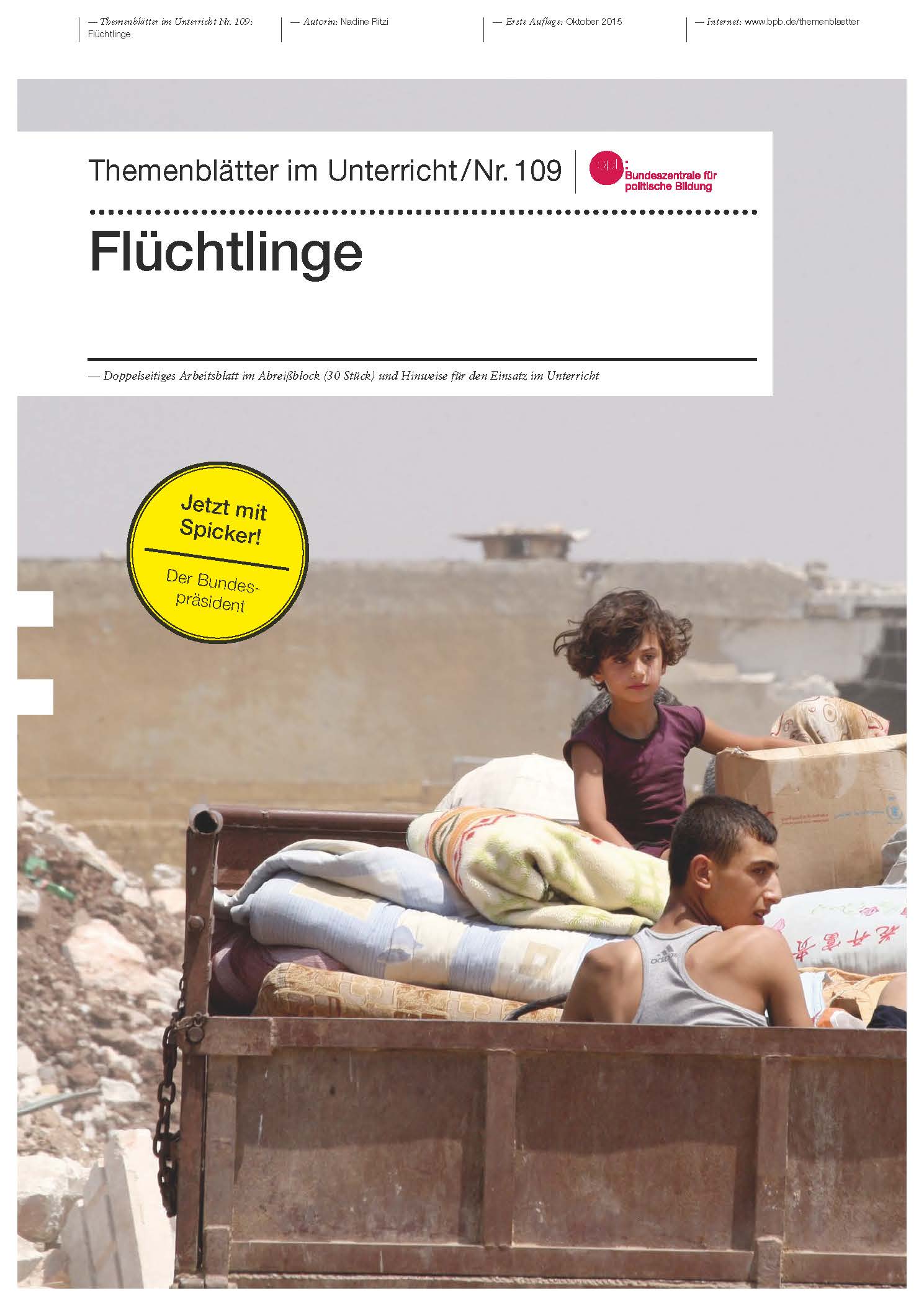 Titelbild Flüchtlinge. Themenblätter im Unterricht / Nr. 109