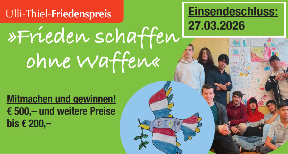 Ulli-Thiel-Friedenspreis | DFG-VK-Landesverband Baden-Württemberg Ulli-Thiel-Friedenspreis | DFG-VK-Landesverband Baden-Württemberg
